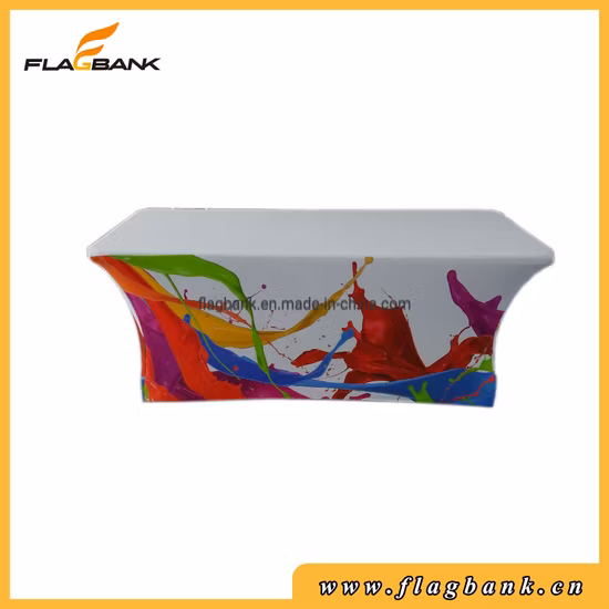 Custom Printed Table Cloth Throw 6FT Stretch Table Cover