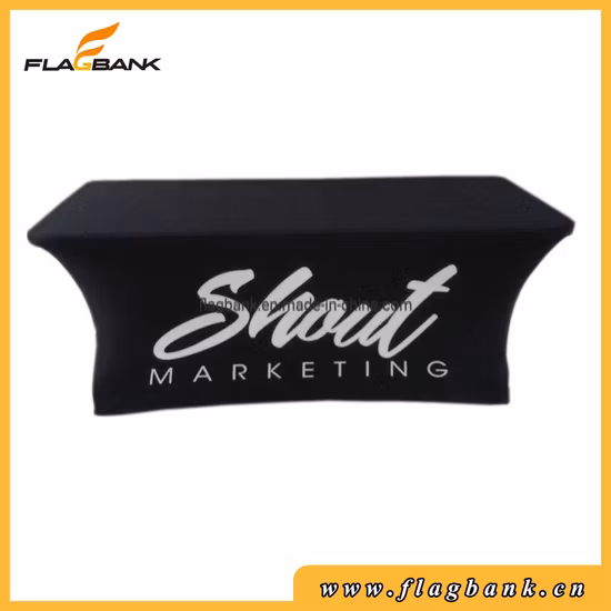 Custom Printed Table Cloth Throw 6FT Stretch Table Cover