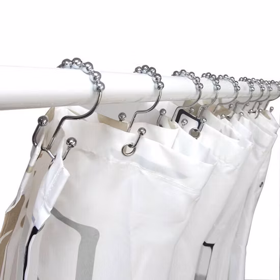 Крючки для душевой занавески Кольца, Ржавчина